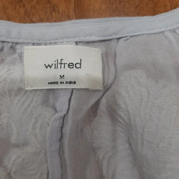 Wilfred fairycore boho distressed sheer cropped embroidered blouse top - Picture 13 of 15